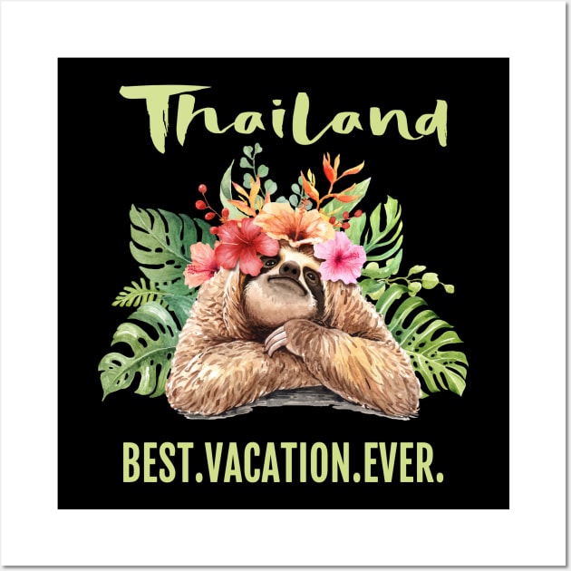 Thailand Best Vacation Ever Souvenir Gift Wall Art by grendelfly73